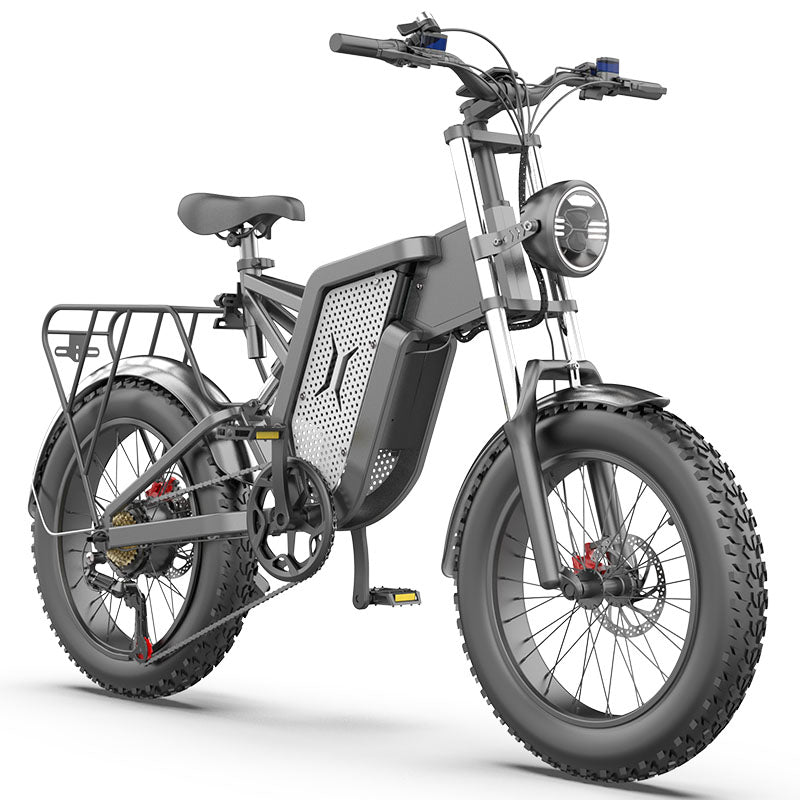 EKX X20 Electric Bike Mountain Moped Ebike 20 Inch Fat Tire 2000W 48V 35AH Men&