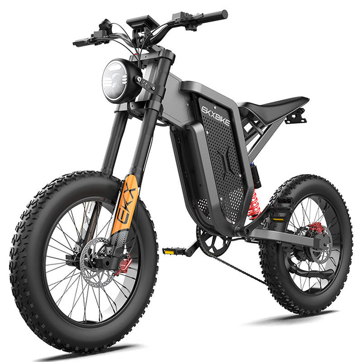 EKXBike X21 Adults Electric Bike 2000W 48V35AH 55km/h Lithium Battery Snow Electric Motorcycles 20“*4.0 Off Road Tyre Mountain Ebike