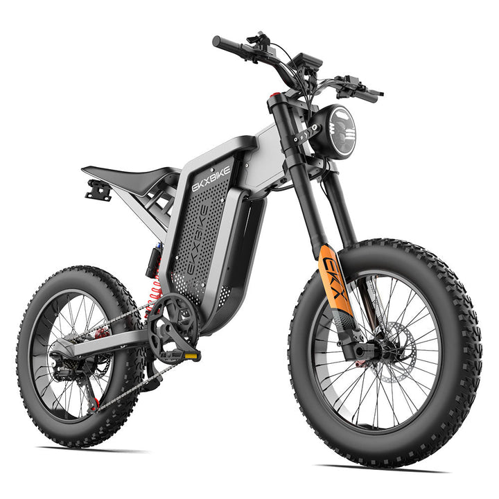 EKXBike X21 Adults Electric Bike 2000W 48V35AH 55km/h Lithium Battery Snow Electric Motorcycles 20“*4.0 Off Road Tyre Mountain Ebike