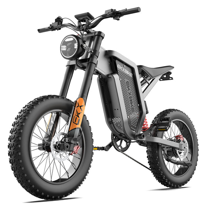 EKXBike X21 Adults Electric Bike 2000W 48V35AH 55km/h Lithium Battery Snow Electric Motorcycles 20“*4.0 Off Road Tyre Mountain Ebike