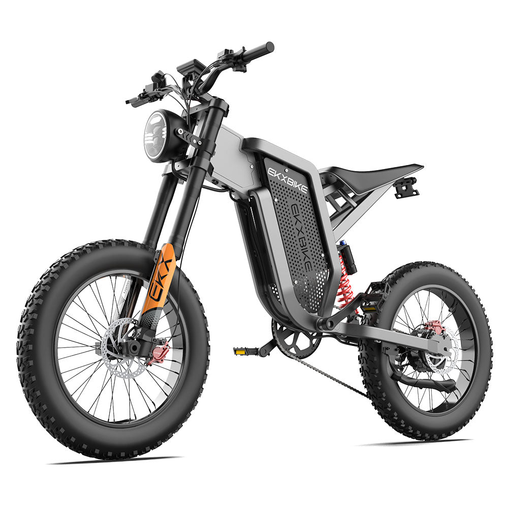 EKXBike X21 Adults Electric Bike 2000W 48V35AH 55km/h Lithium Battery Snow Electric Motorcycles 20“*4.0 Off Road Tyre Mountain Ebike