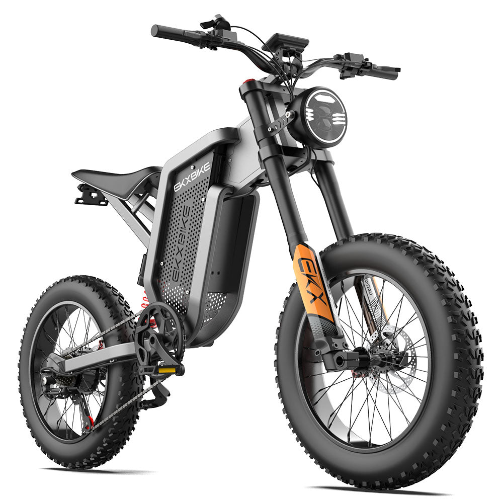 EKXBike X21 Adults Electric Bike 2000W 48V35AH 55km/h Lithium Battery Snow Electric Motorcycles 20“*4.0 Off Road Tyre Mountain Ebike